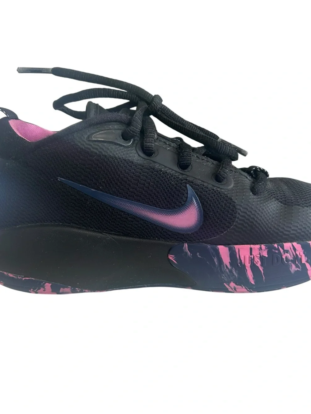 Nike Isofly Black and Pink Basketball Sneakers Girls Size 1